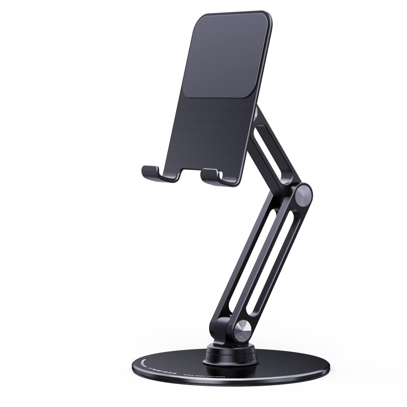 Suporte para telefone/tablet - suporte de metal - giratório - ajustável