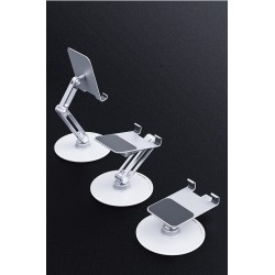 Suporte para telefone/tablet - suporte de metal - giratório - ajustável