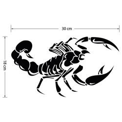 Escorpião 3D - adesivo de carro