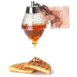 Dispensador de mel - frasco transparente