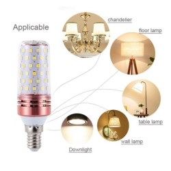 Lâmpada LED - ampola - E14 / E27 - 12W / 16W
