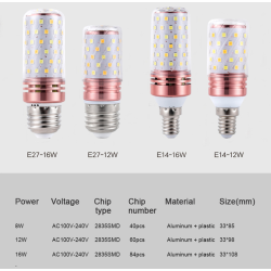 Lâmpada LED - ampola - E14 / E27 - 12W / 16W