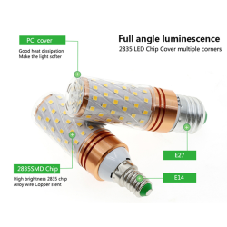 Lâmpada LED - ampola - E14 / E27 - 12W / 16W