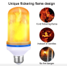 LED flame lamp - with gravity sensor - 4 modes - E27 - 5WE27