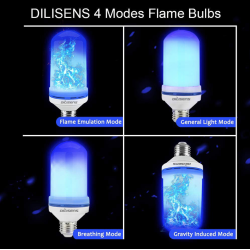 LED flame lamp - with gravity sensor - 4 modes - E27 - 5WE27