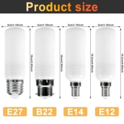 Lâmpada de chama LED - lâmpada de efeito de fogo - 3 modos - 5W - E27 - E12 - E14 - B22
