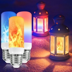 Lâmpada de chama LED - lâmpada de efeito de fogo - 3 modos - 5W - E27 - E12 - E14 - B22