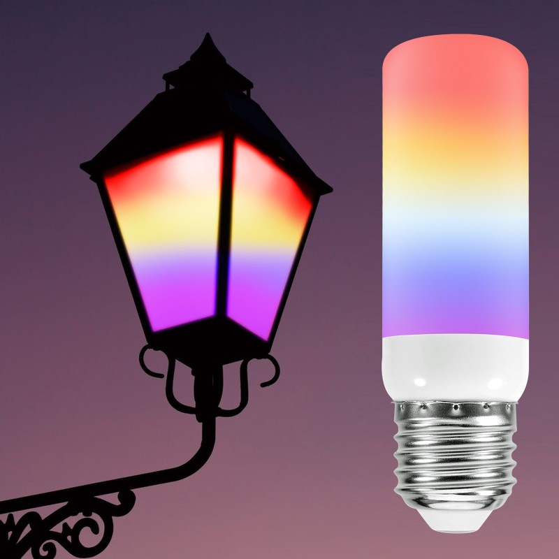 Lâmpada de chama LED - lâmpada de efeito de fogo - 3 modos - 5W - E27 - E12 - E14 - B22