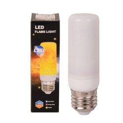 Lâmpada de efeito de fogo LED - chama oscilante - 4 modos - 3W - E27