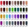 Pó acrílico para unhas - conjunto colorido