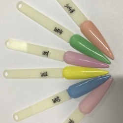 Pó acrílico para unhas - conjunto colorido