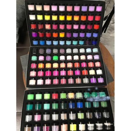 Pó acrílico para unhas - conjunto colorido