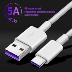 Cabo de carregamento rápido - USB tipo C - 5A