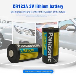 Panasonic - bateria de lítio - CR123A - 1400 mAh - 3V - 10 peças