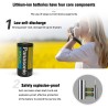 Panasonic - bateria de lítio - CR123A - 1400 mAh - 3V - 10 peças