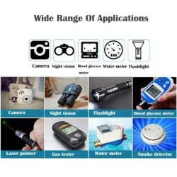 Bateria de lítio original - CR123A - 1600 mAh - 20 peças