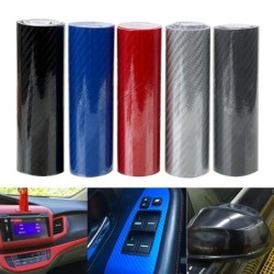 Filme de vinil de fibra de carbono - alto brilho - adesivo para carro / moto - 10cm * 152cm