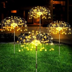 Fogos de artifício LED - lâmpada solar de jardim - à prova d'água