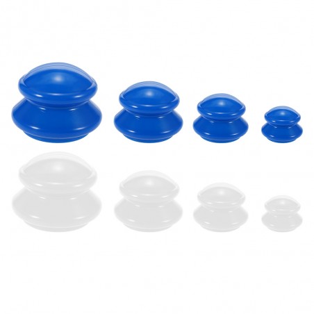 Ventosa de silicone anticelulite - massageador corporal - bolhas chinesas - 4 peças