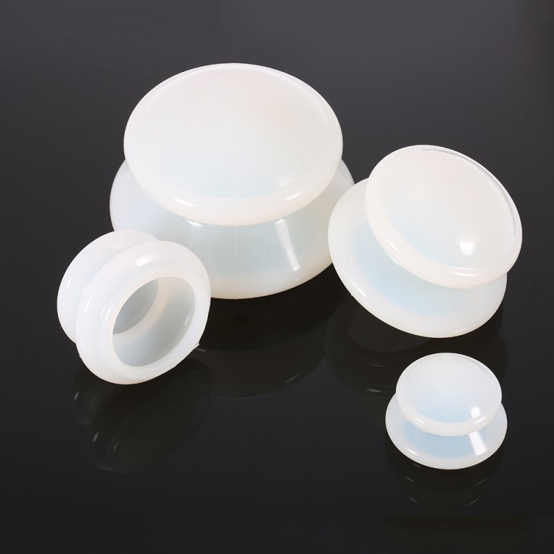 Ventosa de silicone anticelulite - massageador corporal - bolhas chinesas - 4 peças