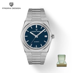 PAGANI DESIGN - relógio esportivo automático - à prova d'água - aço inoxidável - azul