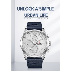 NAVIFORCE - fashionable Quartz watch - leather strap - waterproof - rose gold / blackWatches