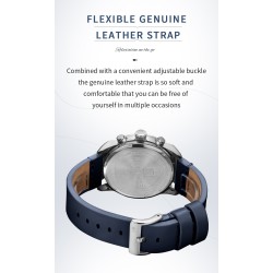 NAVIFORCE - fashionable Quartz watch - leather strap - waterproof - rose gold / blackWatches