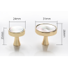 Round furniture handles - knobs - wall hooksFurniture