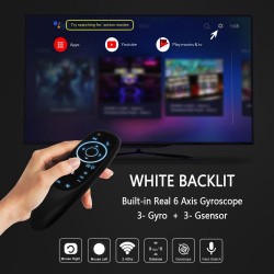 G10 / G10S Pro - controle remoto de voz para caixa de TV Android - mouse sem fio 2.4G sem fio - giroscópio - IR