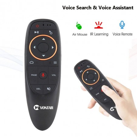 G10 / G10S Pro - controle remoto de voz para caixa de TV Android - mouse sem fio 2.4G sem fio - giroscópio - IR