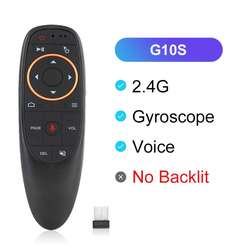 G10 / G10S Pro - controle remoto de voz para caixa de TV Android - mouse sem fio 2.4G sem fio - giroscópio - IR