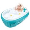 Banheira de bebê inflável - piscina - portátil - dobrável - antiderrapante - ursinho de desenho animado
