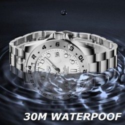 LIGE - stainless steel Quartz watch - waterproof - whiteWatches