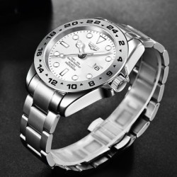 LIGE - stainless steel Quartz watch - waterproof - whiteWatches