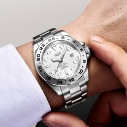 LIGE - stainless steel Quartz watch - waterproof - whiteWatches