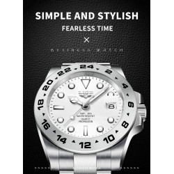 LIGE - stainless steel Quartz watch - waterproof - whiteWatches