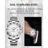 LIGE - stainless steel Quartz watch - waterproof - whiteWatches