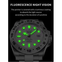 LIGE - stainless steel Quartz watch - waterproof - whiteWatches