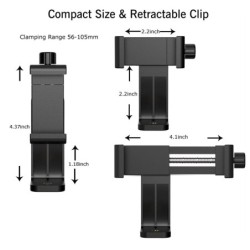 Cinta peitoral - cinto giratório - suporte para telefone / câmera GoPro - conjunto completo