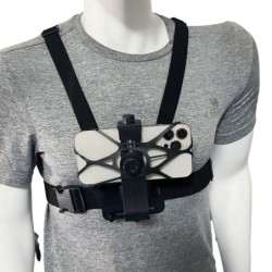 Cinta peitoral - cinto giratório - suporte para telefone / câmera GoPro - conjunto completo