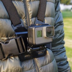 Alça de peito ajustável - suporte para telefone / câmera GoPro