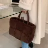 Trendy plush handbag - large capacityHandbags