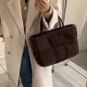 Trendy plush handbag - large capacityHandbags