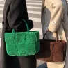Trendy plush handbag - large capacityHandbags