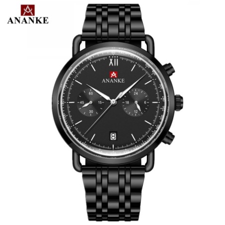 ANANKE - clássico relógio de quartzo - à prova d'água - aço inoxidável