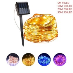 Faixa solar de LED - com estaca de chão - decoração externa