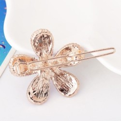 pino de cabelo de flor de cristal