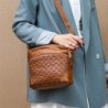 Bolsa tiracolo de couro - com rebites