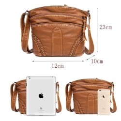 Leather shoulder bag - with rivetsBags