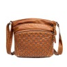 Bolsa tiracolo de couro - com rebites